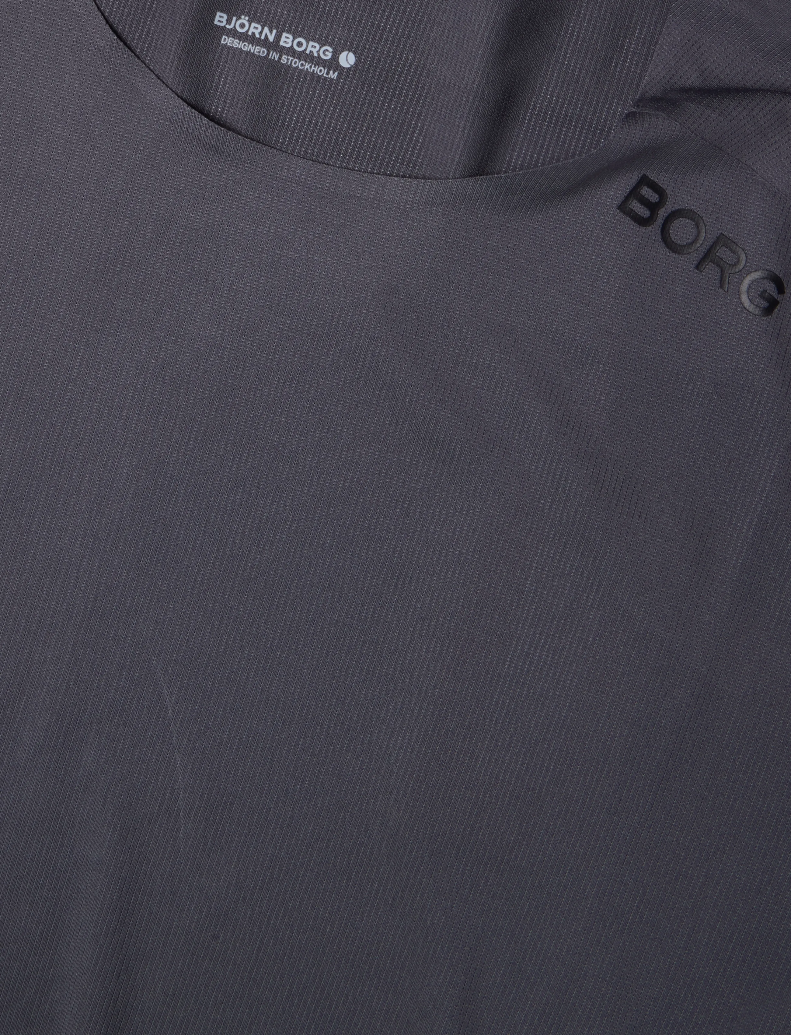 Björn Borg - BORG FEATHER T-SHIRT - oberteile & t-shirts - asphalt - 2