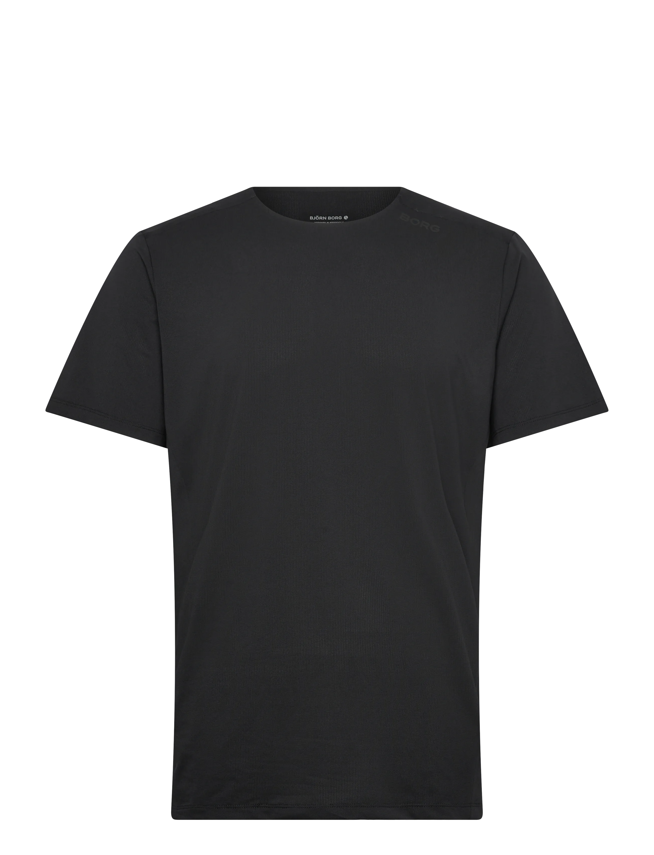 Björn Borg BORG FEATHER T-SHIRT - Tøj - BLACK BEAUTY / black