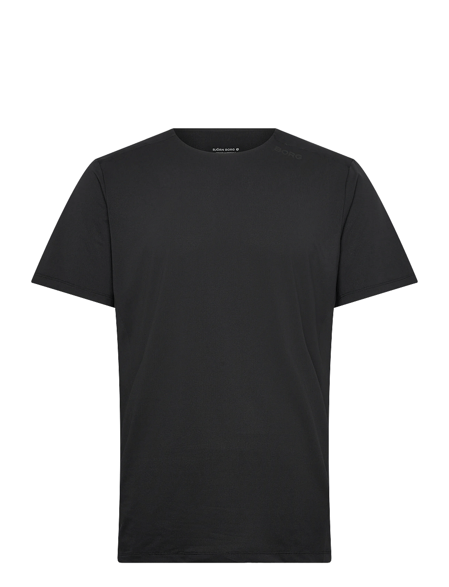 Björn Borg - BORG FEATHER T-SHIRT - tops & t-shirts - black beauty - 0