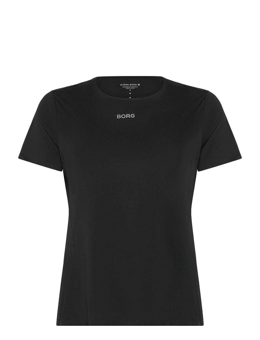 Björn Borg - BORG PERFORMANCE FEATHER T-SHIRT - t-shirts - black beauty - 0
