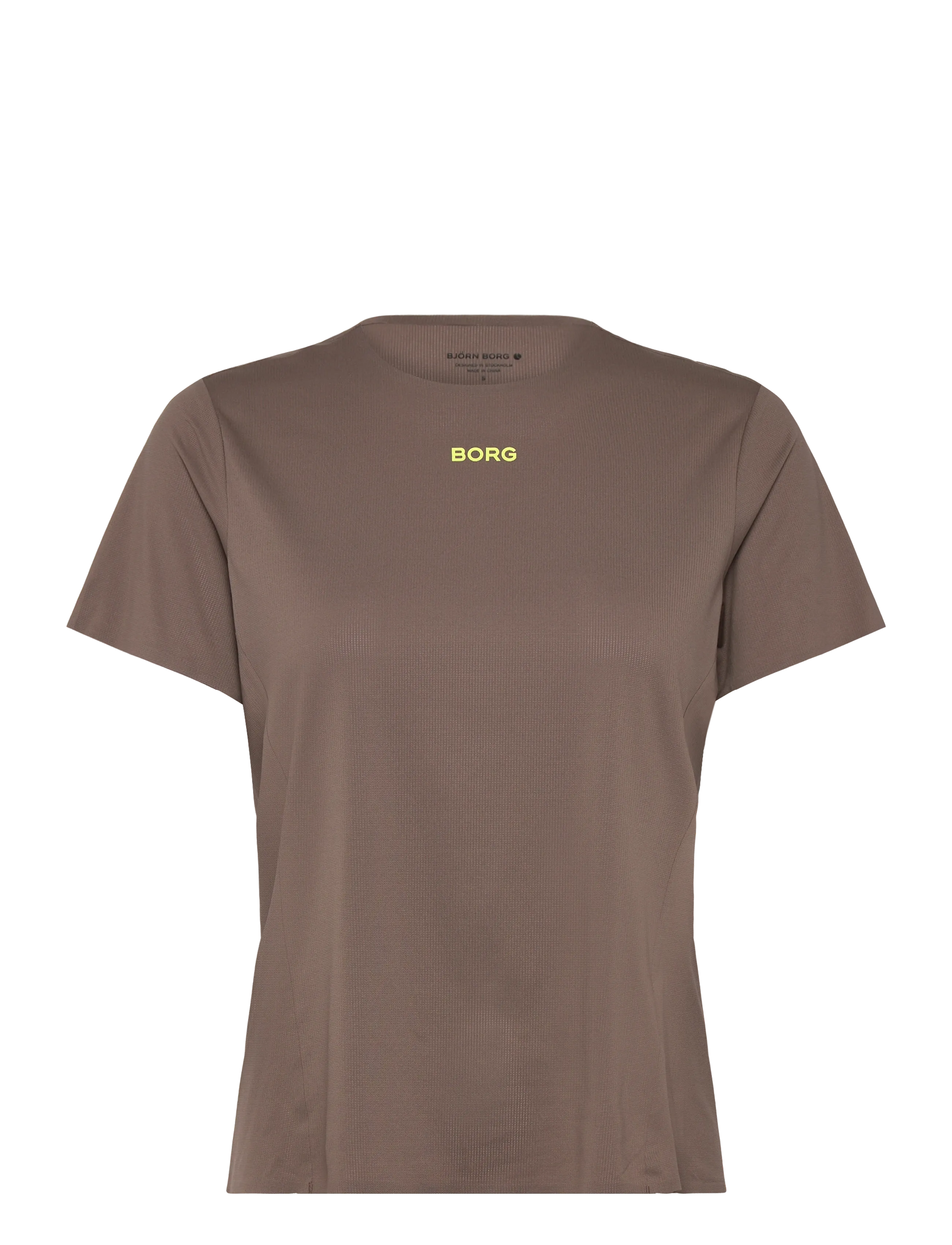 Björn Borg BORG PERFORMANCE FEATHER T-SHIRT - Tøj - FALCON / brown
