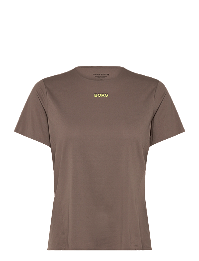 Björn Borg BORG PERFORMANCE FEATHER T-SHIRT - Toppar & T-shirts - FALCON / brown
