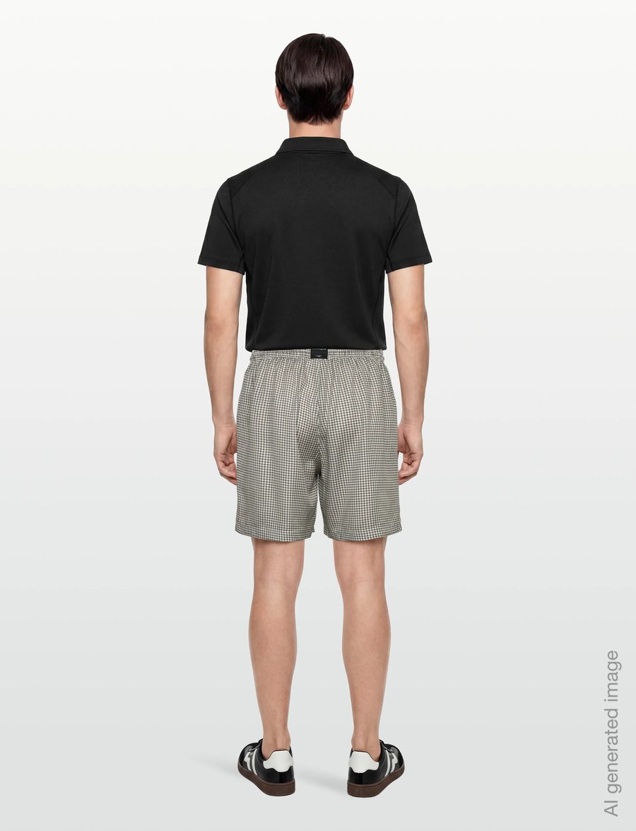 Björn Borg - BORG LYOCELL RESORT SHORTS - vabaaja lühikesed püksid - bb houndstooth 3 - 4
