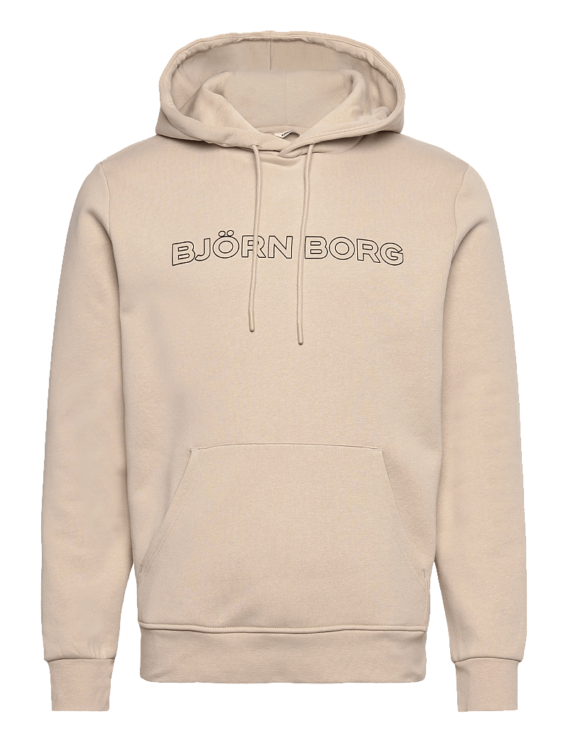 Björn Borg - BORG ESSENTIAL 3 HOODIE - alussärgid - feather gray - 0