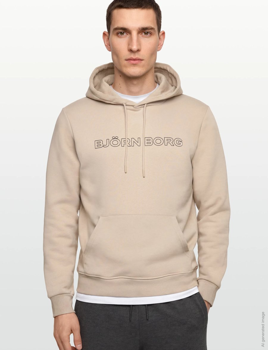 Björn Borg - BORG ESSENTIAL 3 HOODIE - sweatshirts - feather gray - 3