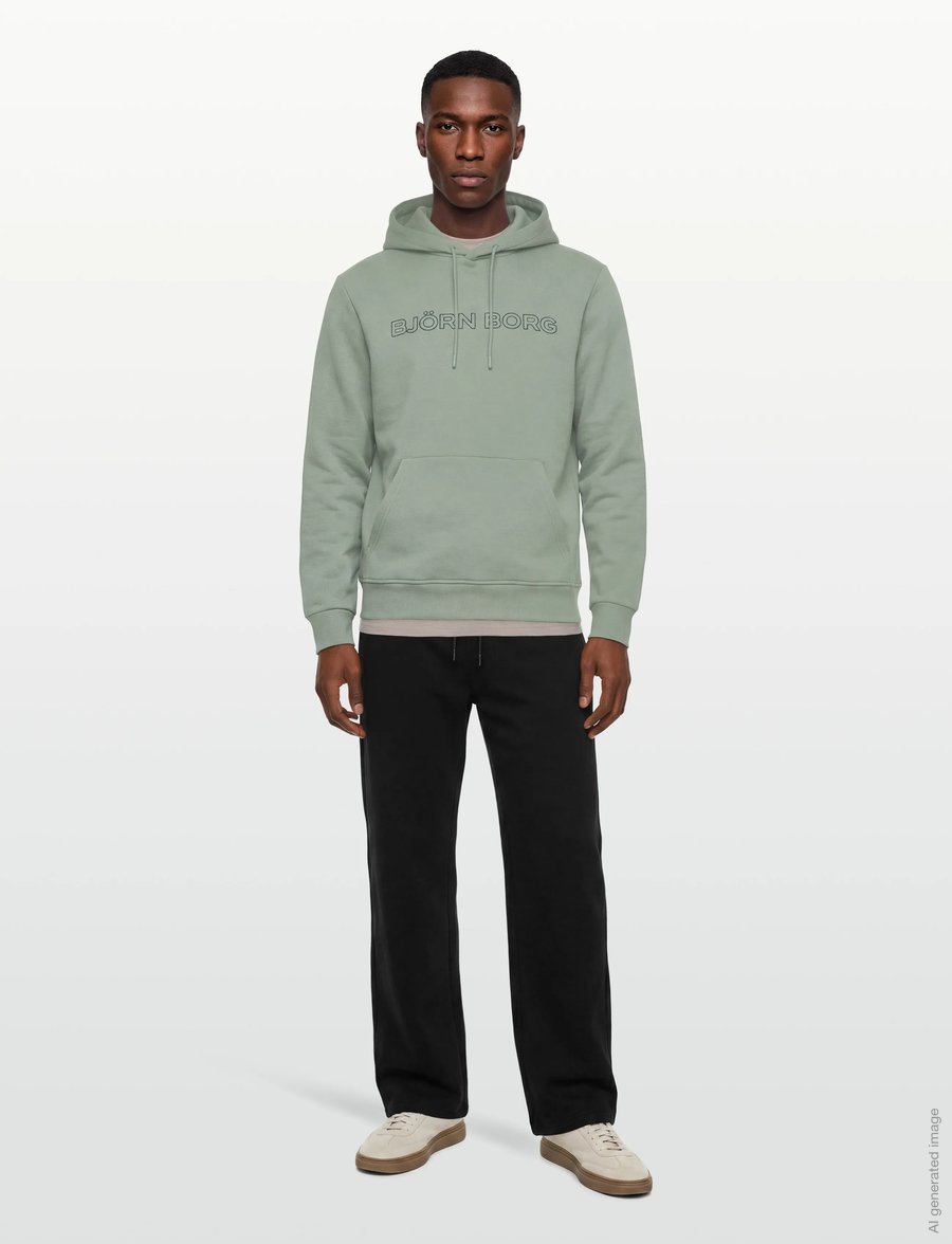 Björn Borg - BORG ESSENTIAL 3 HOODIE - sweatshirts - slate gray - 0