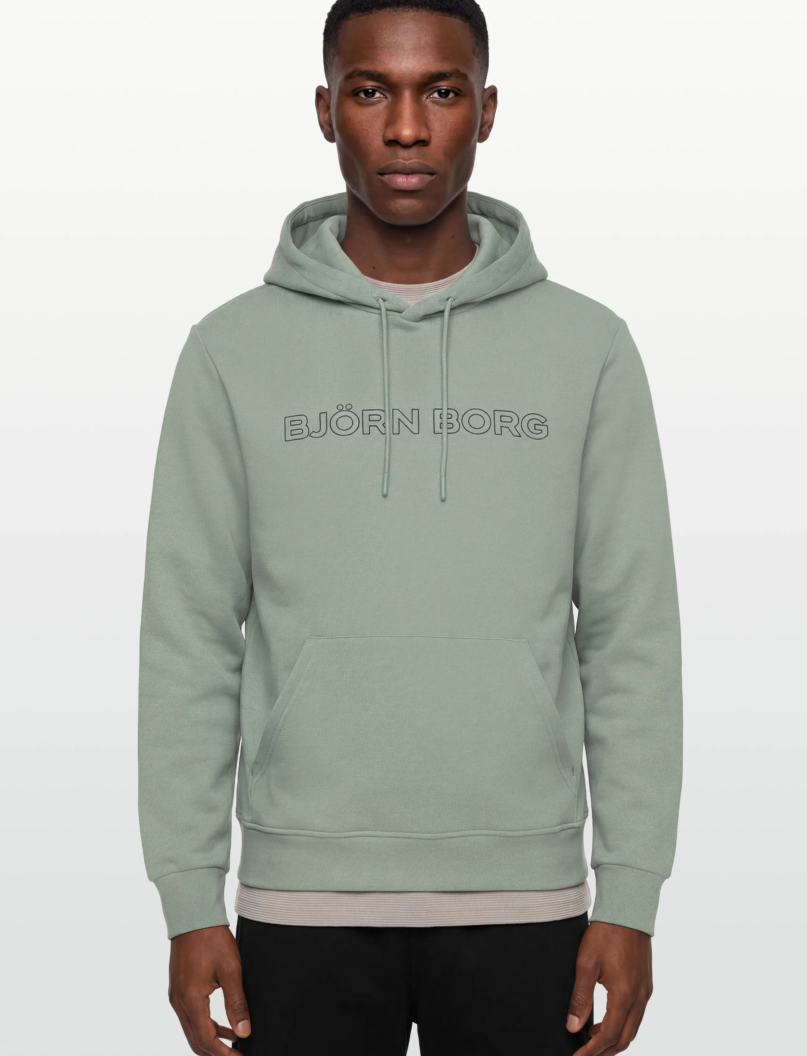 Björn Borg - BORG ESSENTIAL 3 HOODIE - hættetrøjer - slate gray - 3