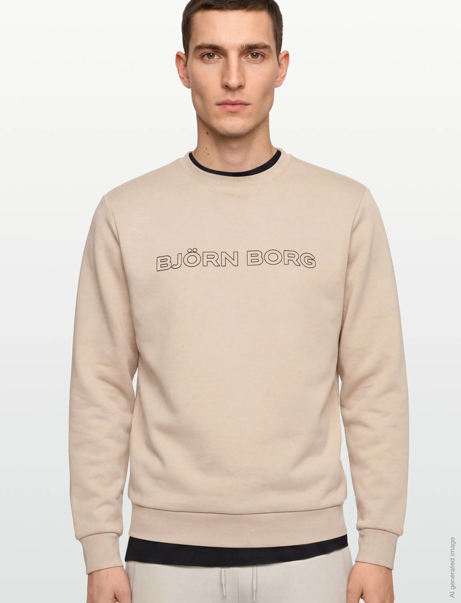 Björn Borg - BORG ESSENTIAL 3 SWEATSHIRT - oberteile - feather gray - 3