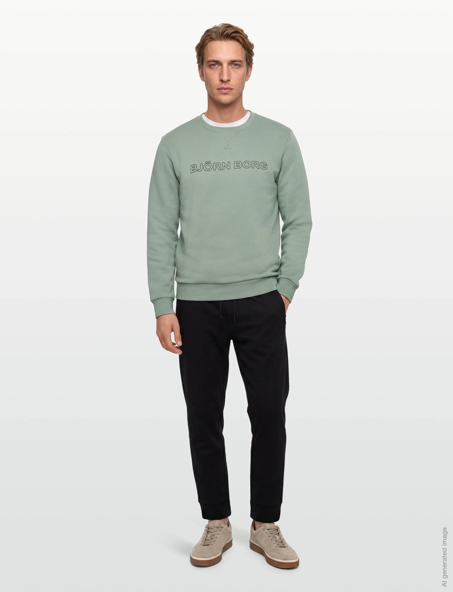 Björn Borg - BORG ESSENTIAL 3 SWEATSHIRT - oberteile - slate gray - 0