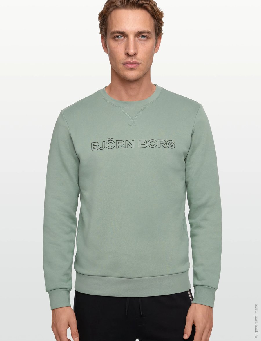 Björn Borg - BORG ESSENTIAL 3 SWEATSHIRT - oberteile - slate gray - 3