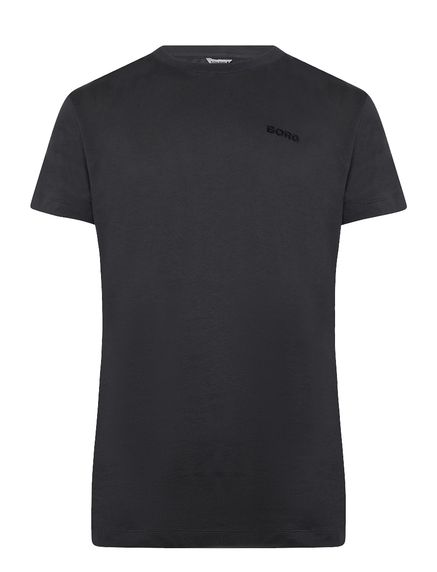 Björn Borg - BORG ESSENTIAL 4 T-SHIRT - oberteile & t-shirts - asphalt - 0
