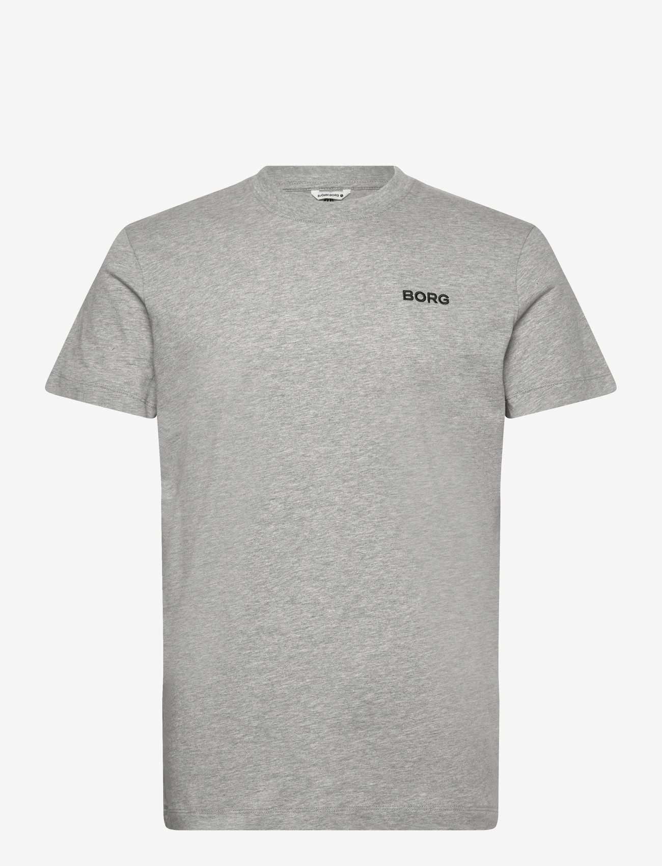Björn Borg - BORG ESSENTIAL 4 T-SHIRT - t-shirts - light grey melange - 0