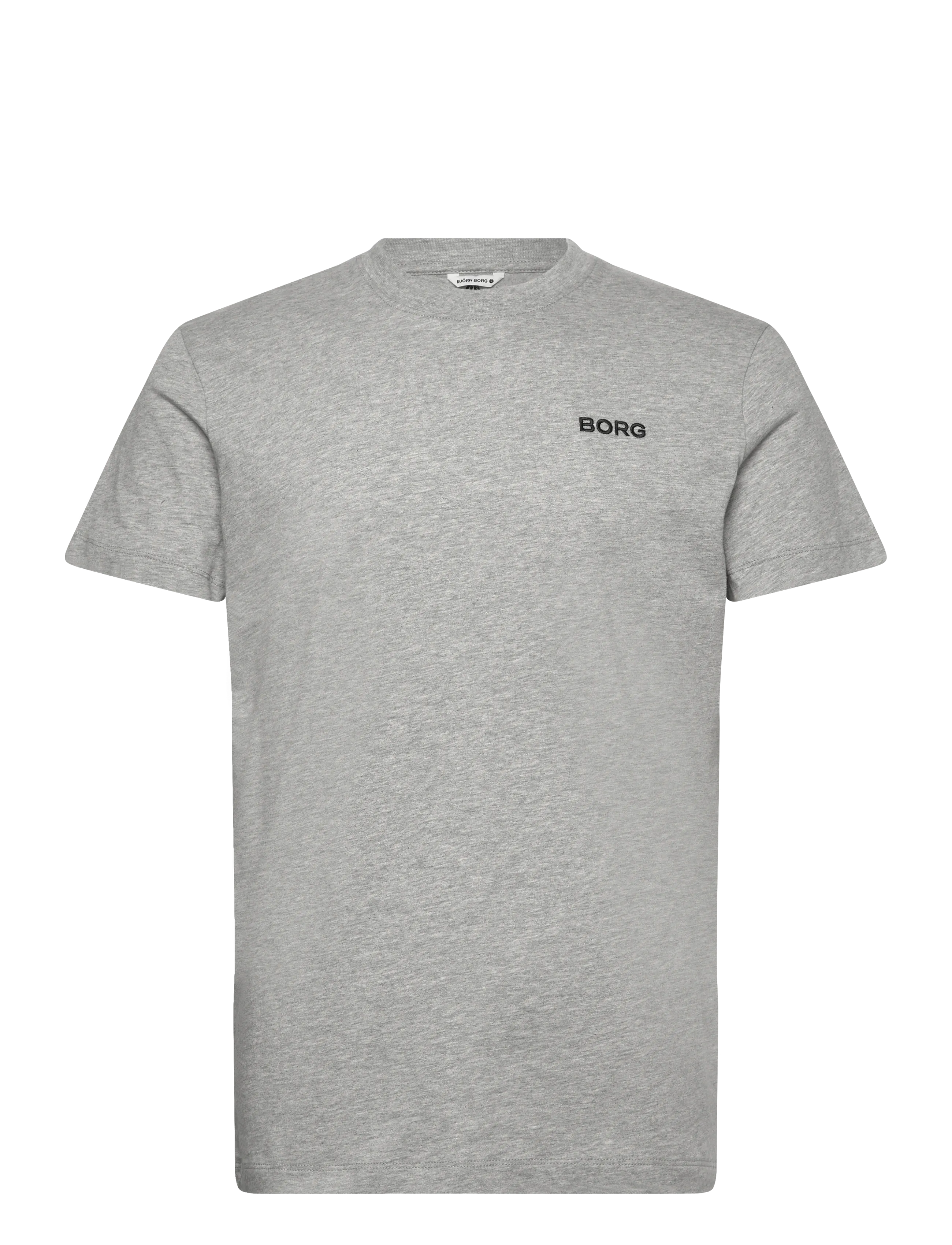 Björn Borg BORG ESSENTIAL 4 T-SHIRT - T-shirty - LIGHT GREY MELANGE / grey