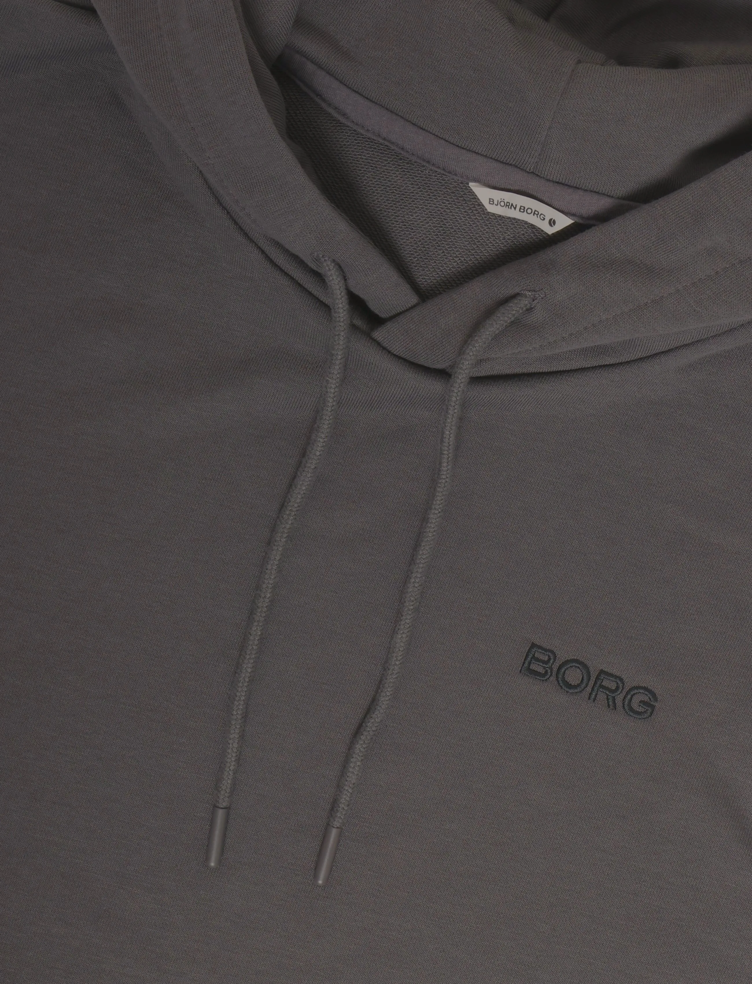 Björn Borg - BORG ESSENTIAL 4 HOODIE - huvtröjor - asphalt - 2