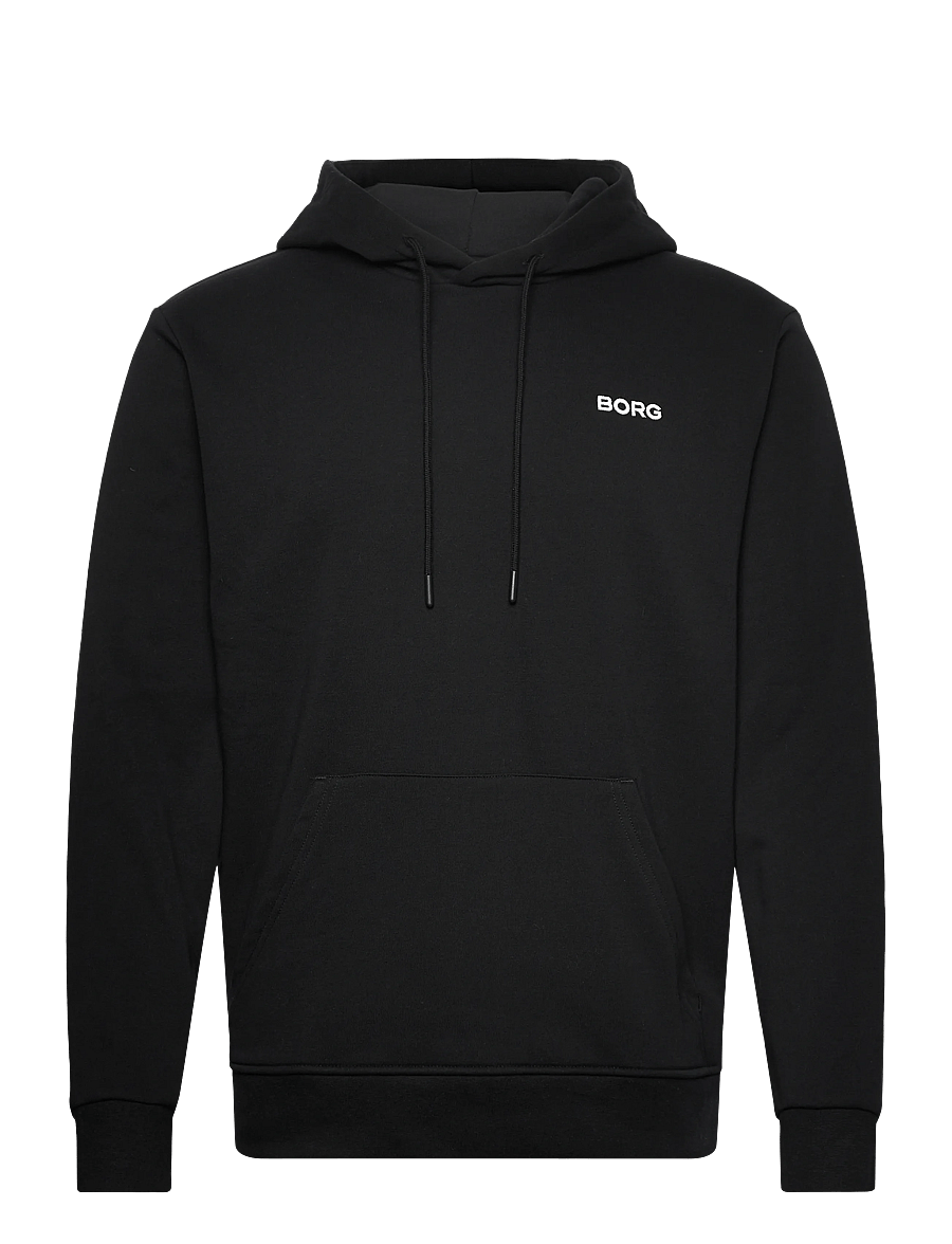 Björn Borg - BORG ESSENTIAL 4 HOODIE - tops - black beauty - 1