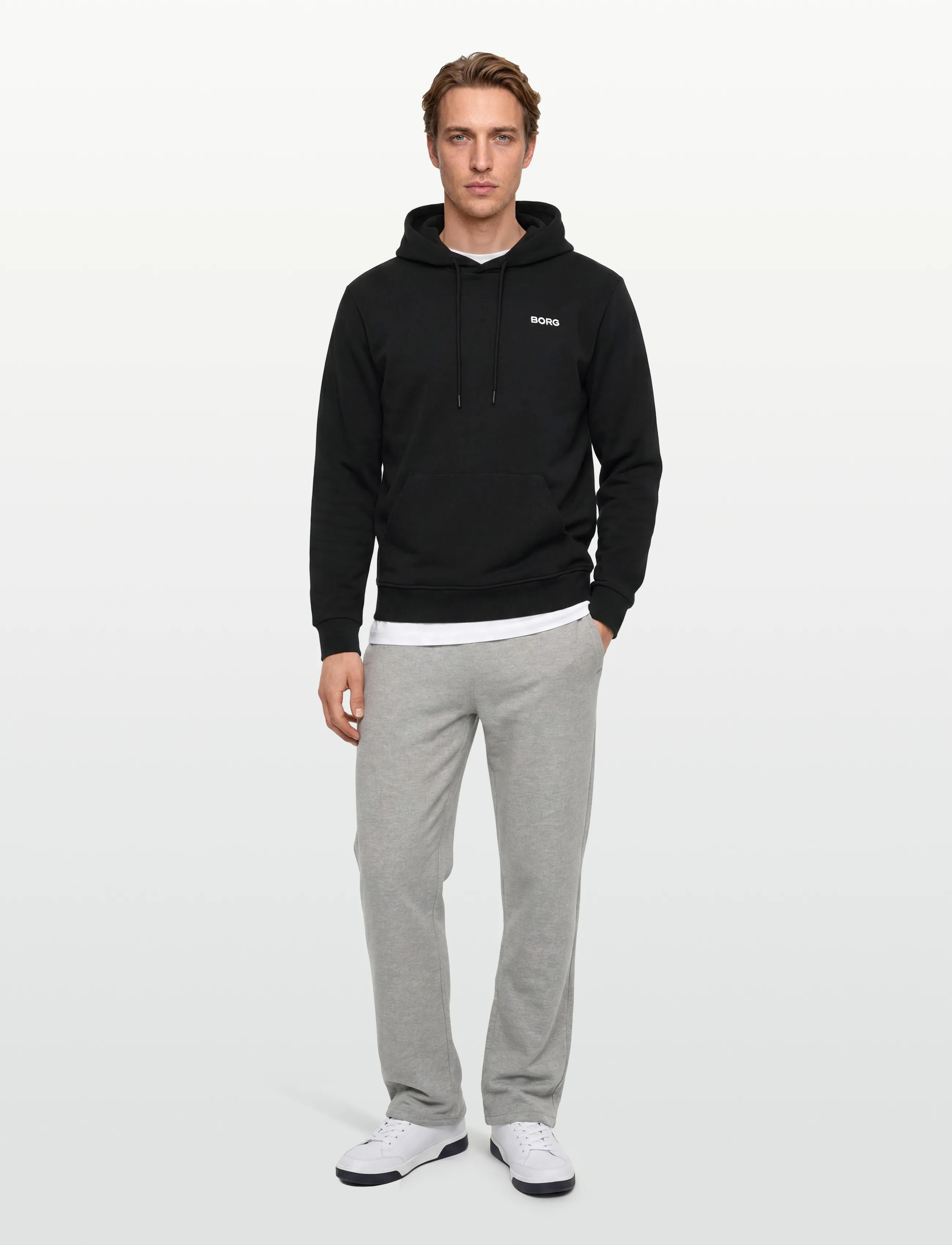 Björn Borg Borg Essential 4 Hoodie, XL, Black, Sport Sweatshirts & Hoodies > Sport Hoodies, Herre