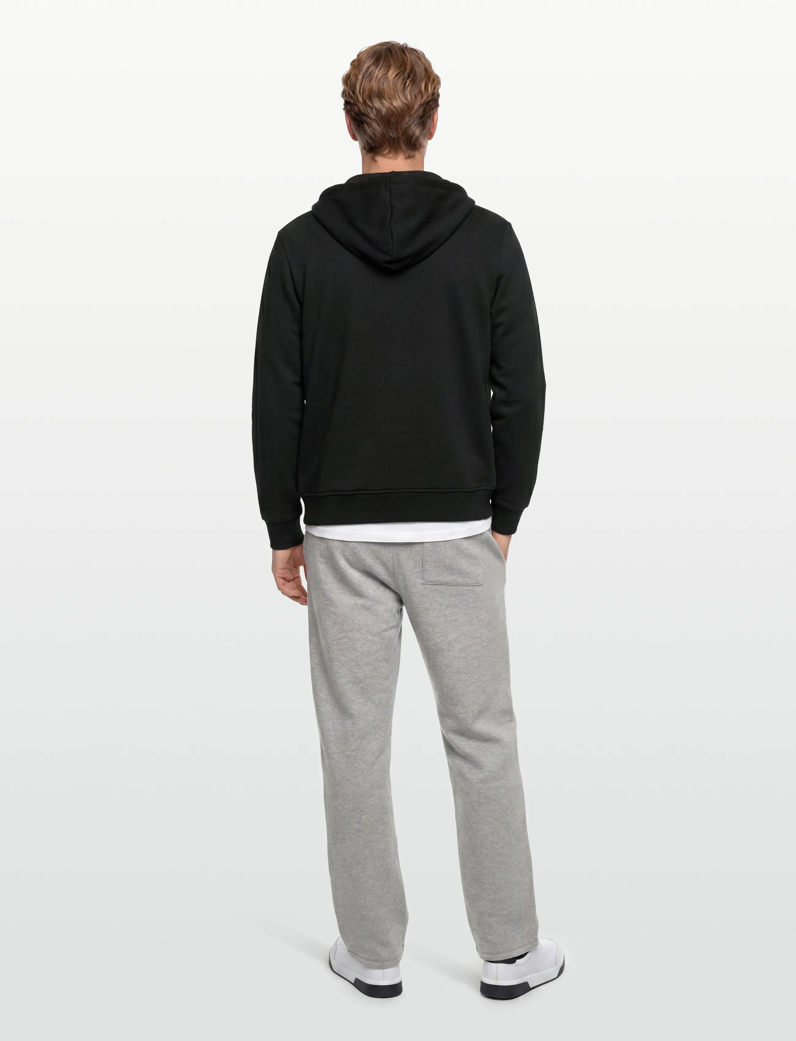 Björn Borg - BORG ESSENTIAL 4 HOODIE - hættetrøjer - black beauty - 4