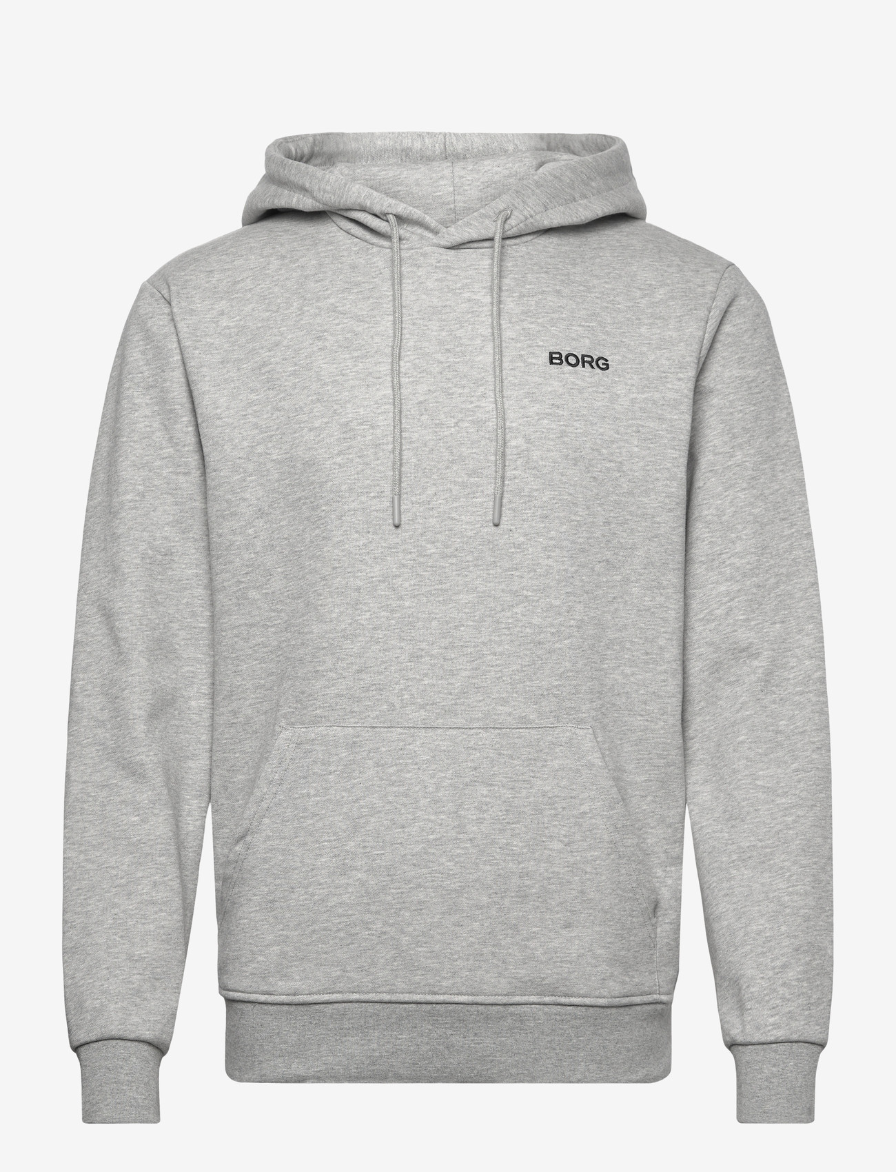 Björn Borg - BORG ESSENTIAL 4 HOODIE - alussärgid - light grey melange - 0