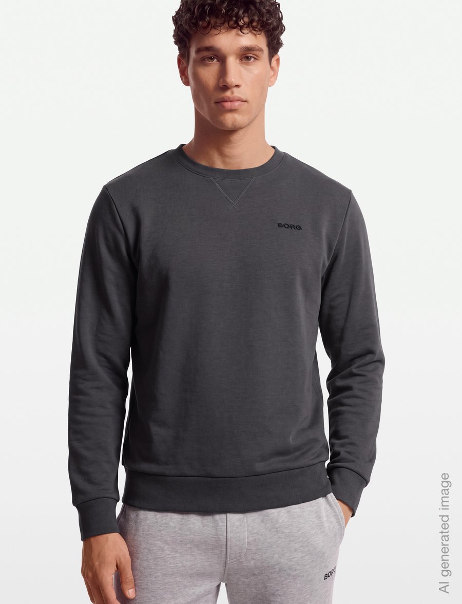 Björn Borg - BORG ESSENTIAL 4 SWEATSHIRT - Överdelar - asphalt - 3