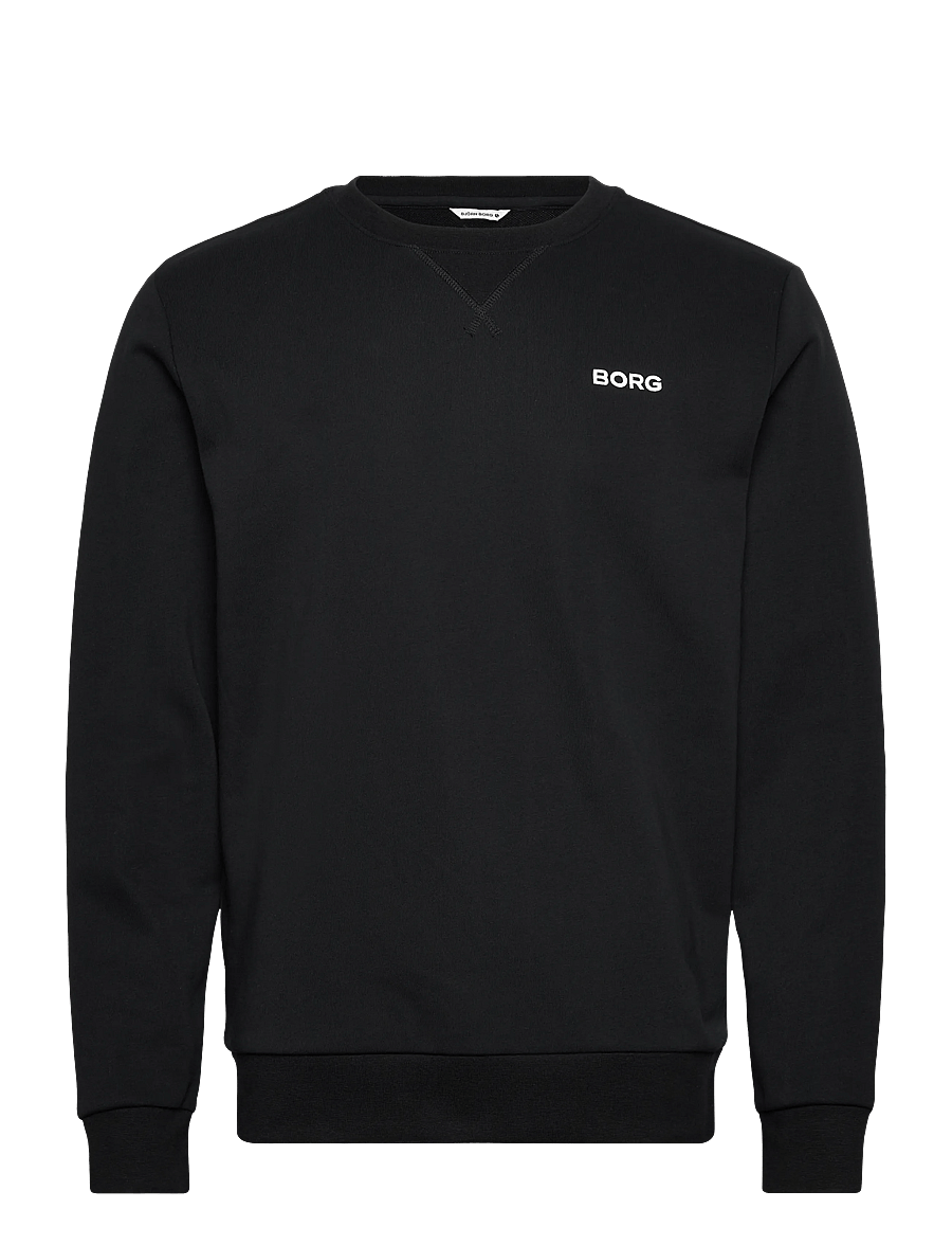 Björn Borg - BORG ESSENTIAL 4 SWEATSHIRT - overdeler - black beauty - 0