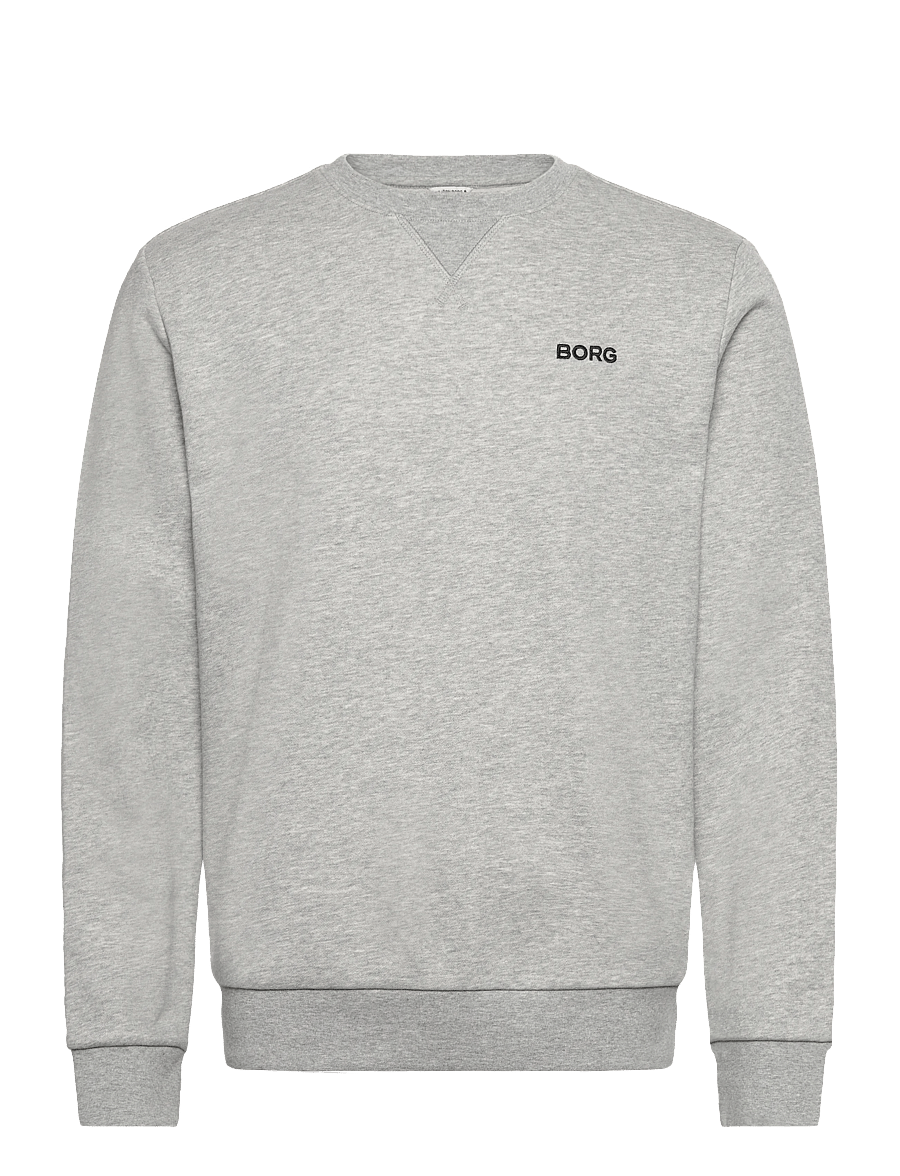 Björn Borg - BORG ESSENTIAL 4 SWEATSHIRT - overdele - light grey melange - 0