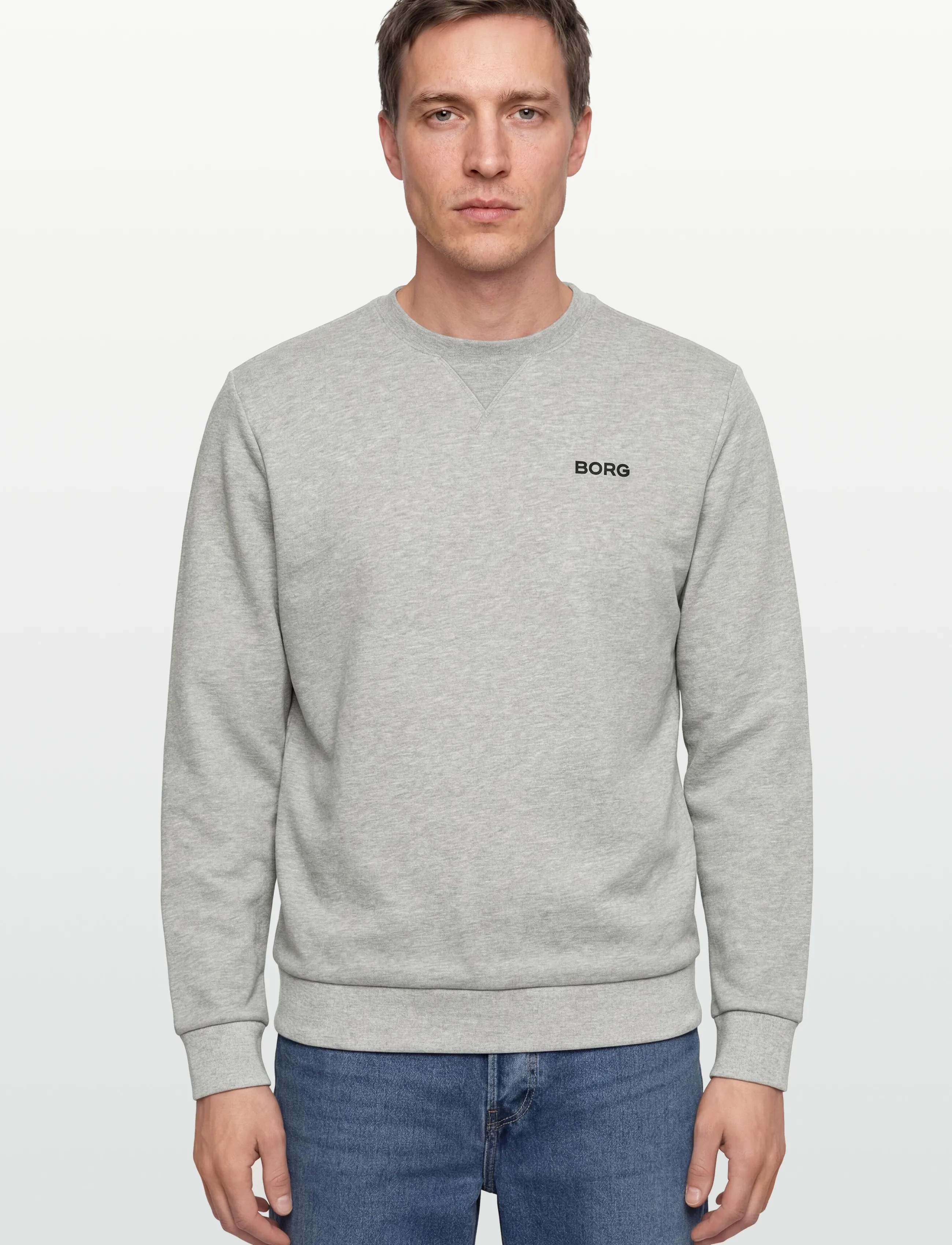 Björn Borg - BORG ESSENTIAL 4 SWEATSHIRT - sport - light grey melange - 3