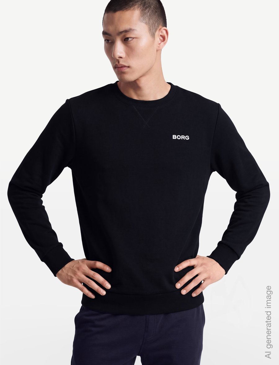 Björn Borg - BORG ESSENTIAL 4 SWEATSHIRT - Överdelar - night sky - 3