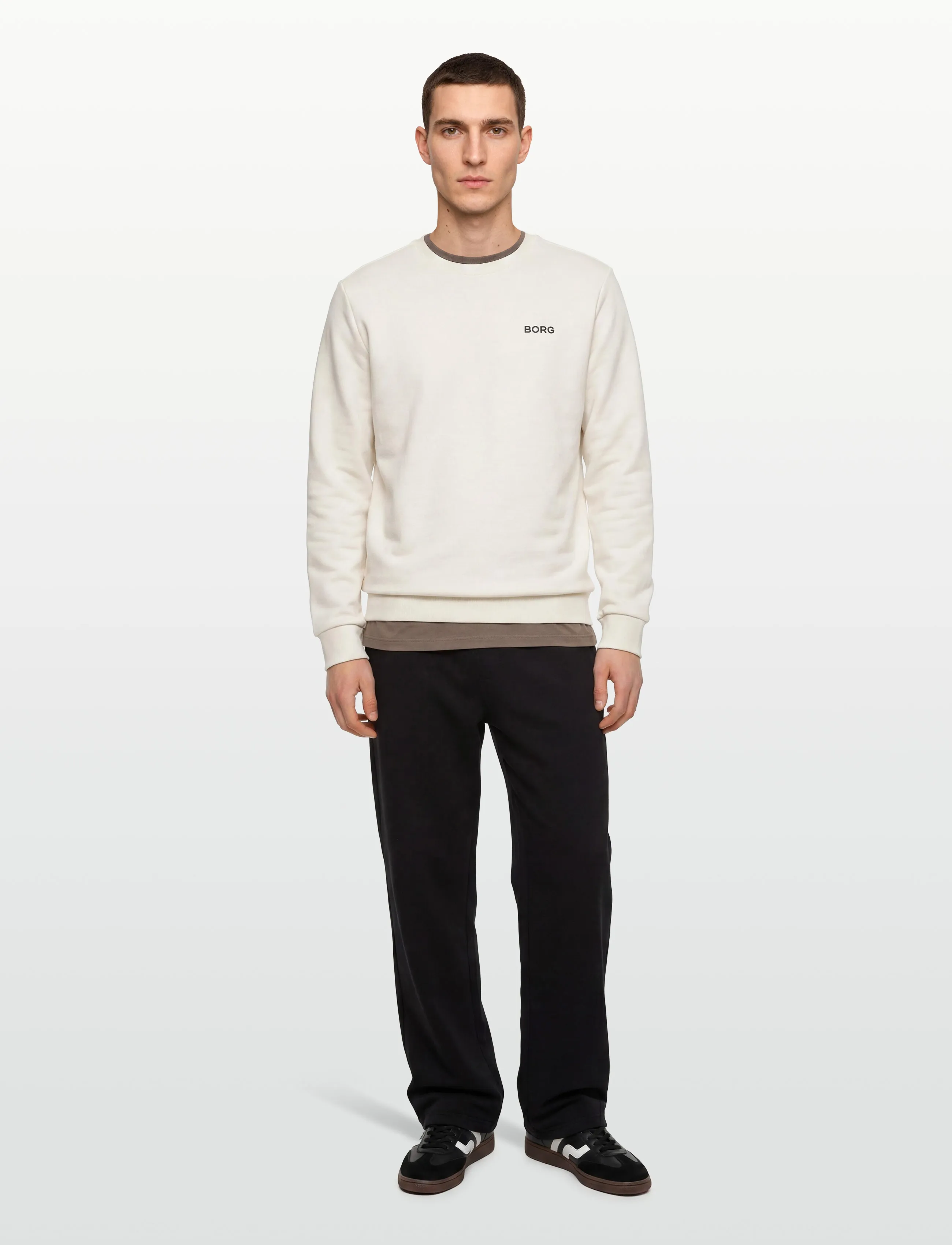 Björn Borg BORG ESSENTIAL 4 SWEATSHIRT - Sweatshirts - TOFU / white