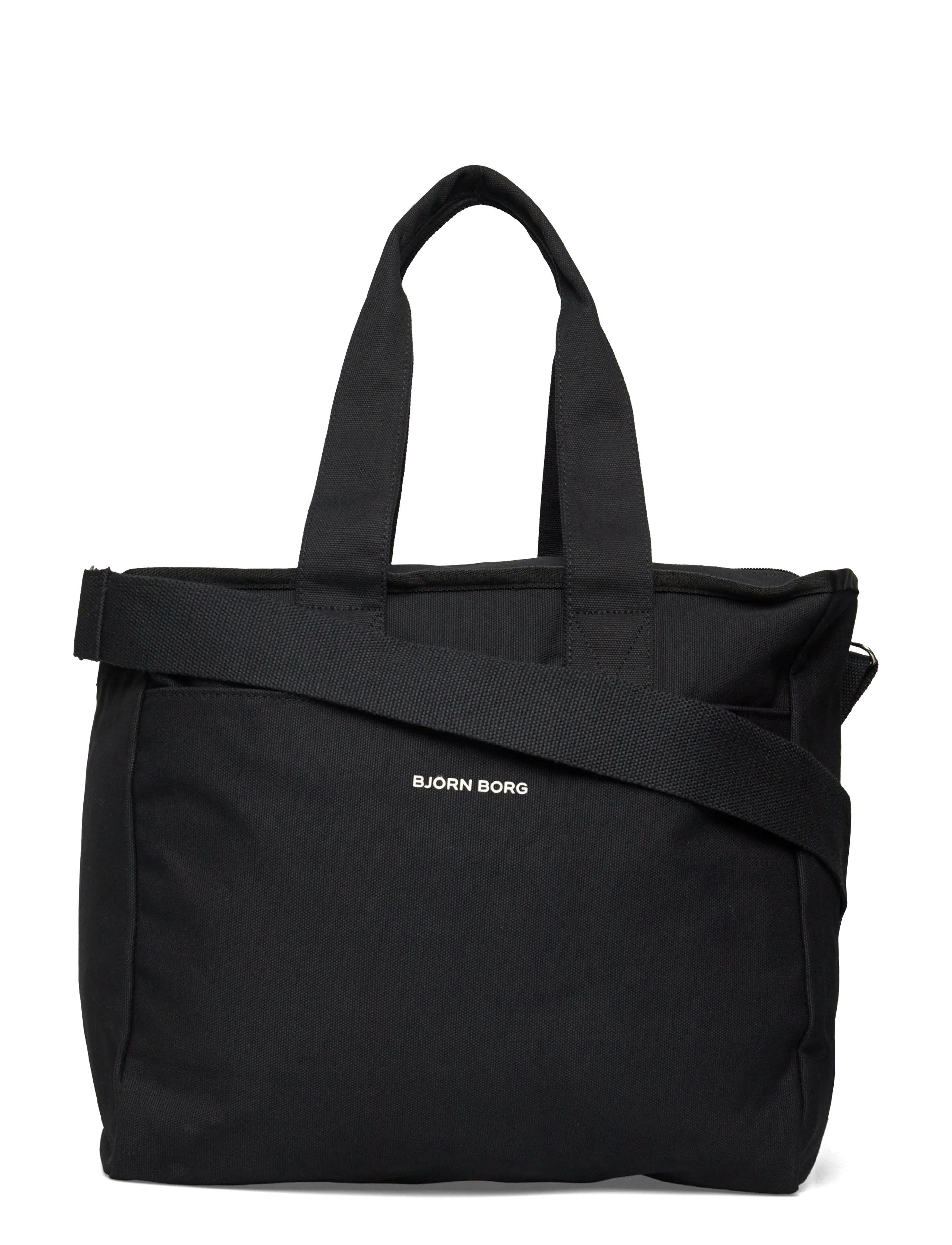 Björn Borg Studio Canvas Tote L, Kvinder, Canvas Tote Taske, Sort, Str: ONE SIZE