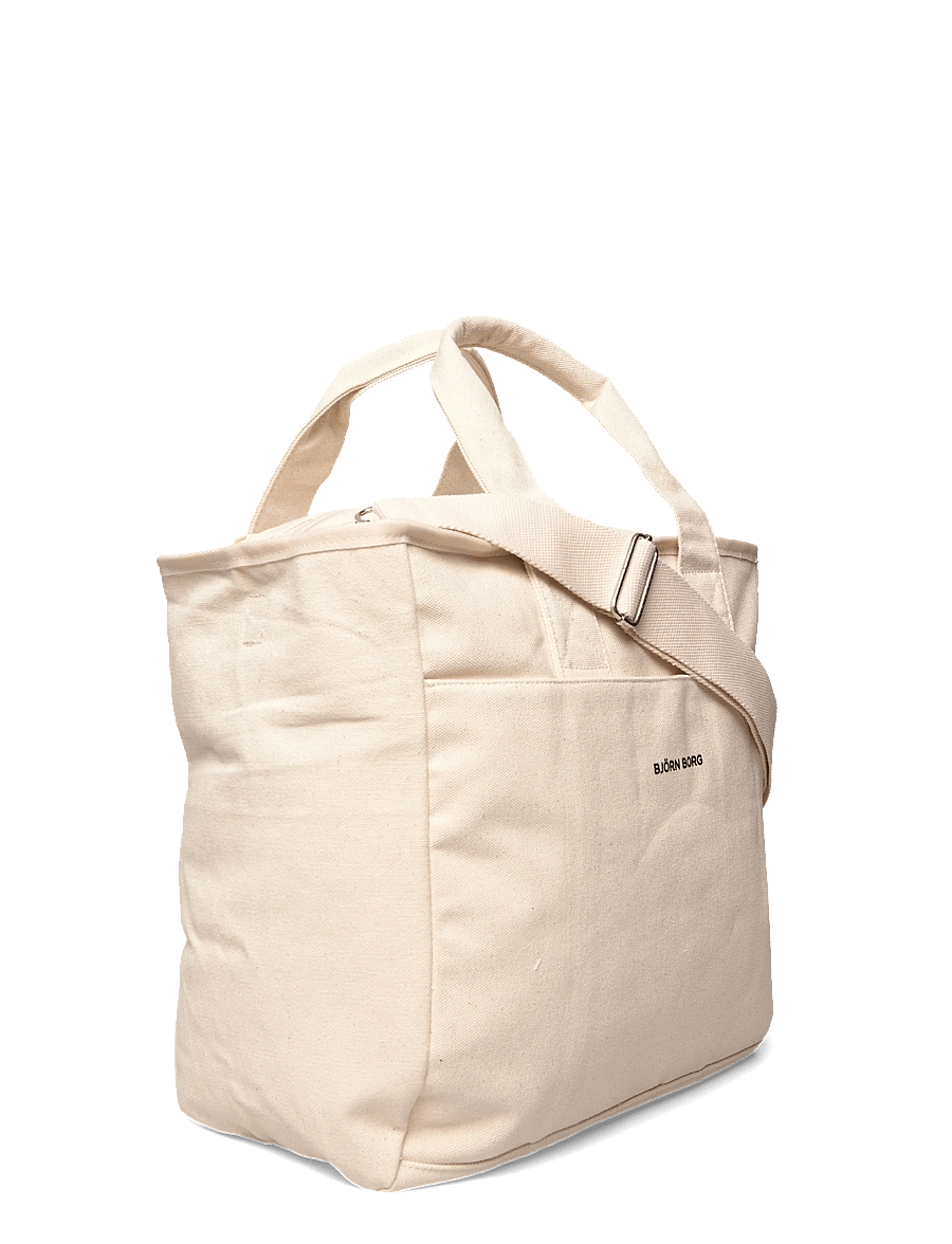 Björn Borg - STUDIO CANVAS TOTE L - pirkinių rankinės - egret - 2