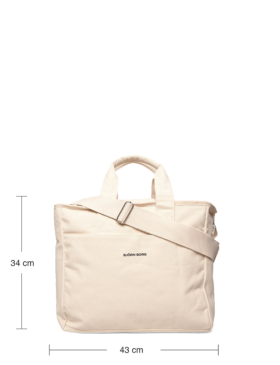 Björn Borg - STUDIO CANVAS TOTE L - pirkinių rankinės - egret - 3