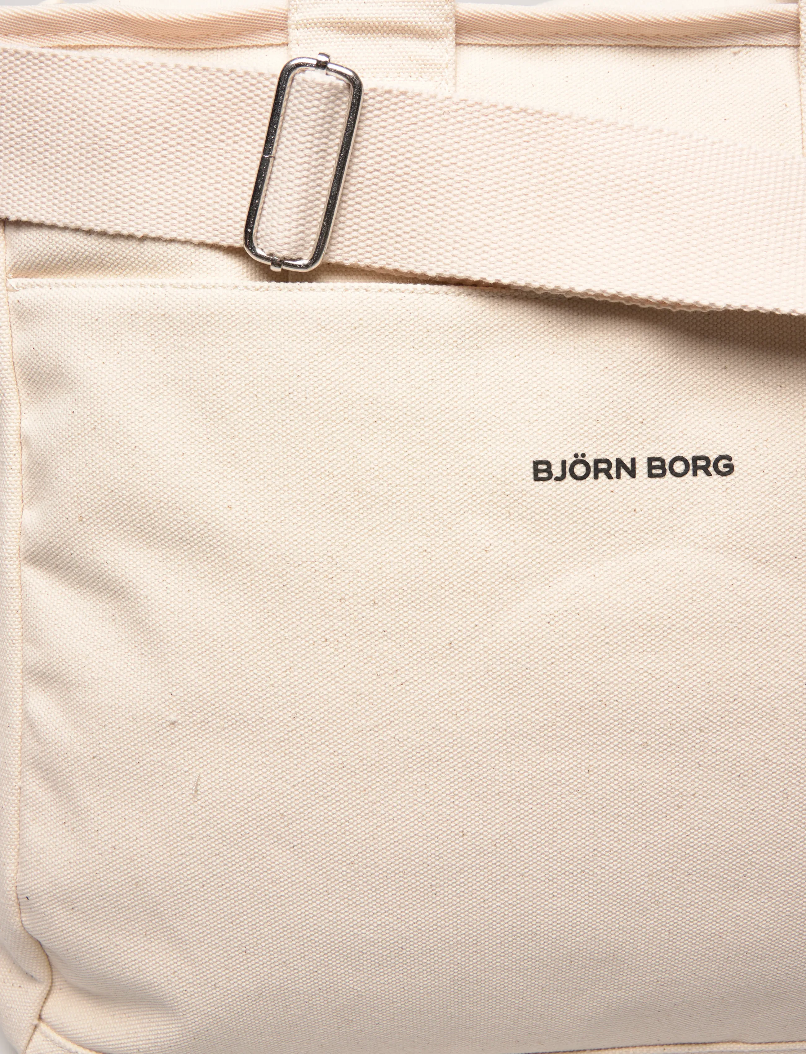 Björn Borg - STUDIO CANVAS TOTE L - pirkinių rankinės - egret - 4