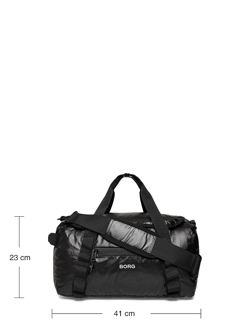 Björn Borg - BORG GLOSSY RIPSTOP SPORTS BAG - gymväskor - black beauty - 3