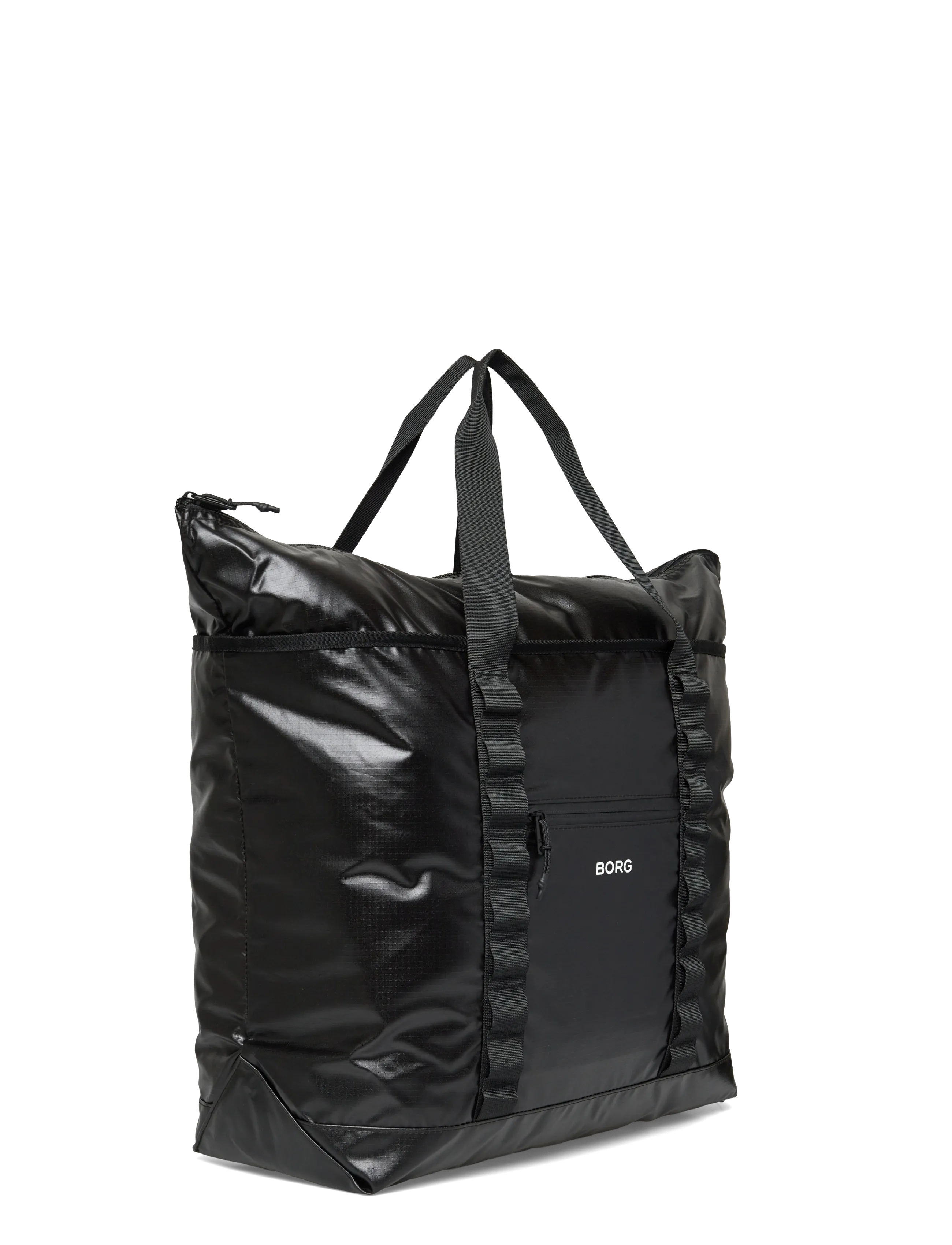 Björn Borg - BORG GLOSSY RIPSTOP TOTE - tragetaschen - black beauty - 2