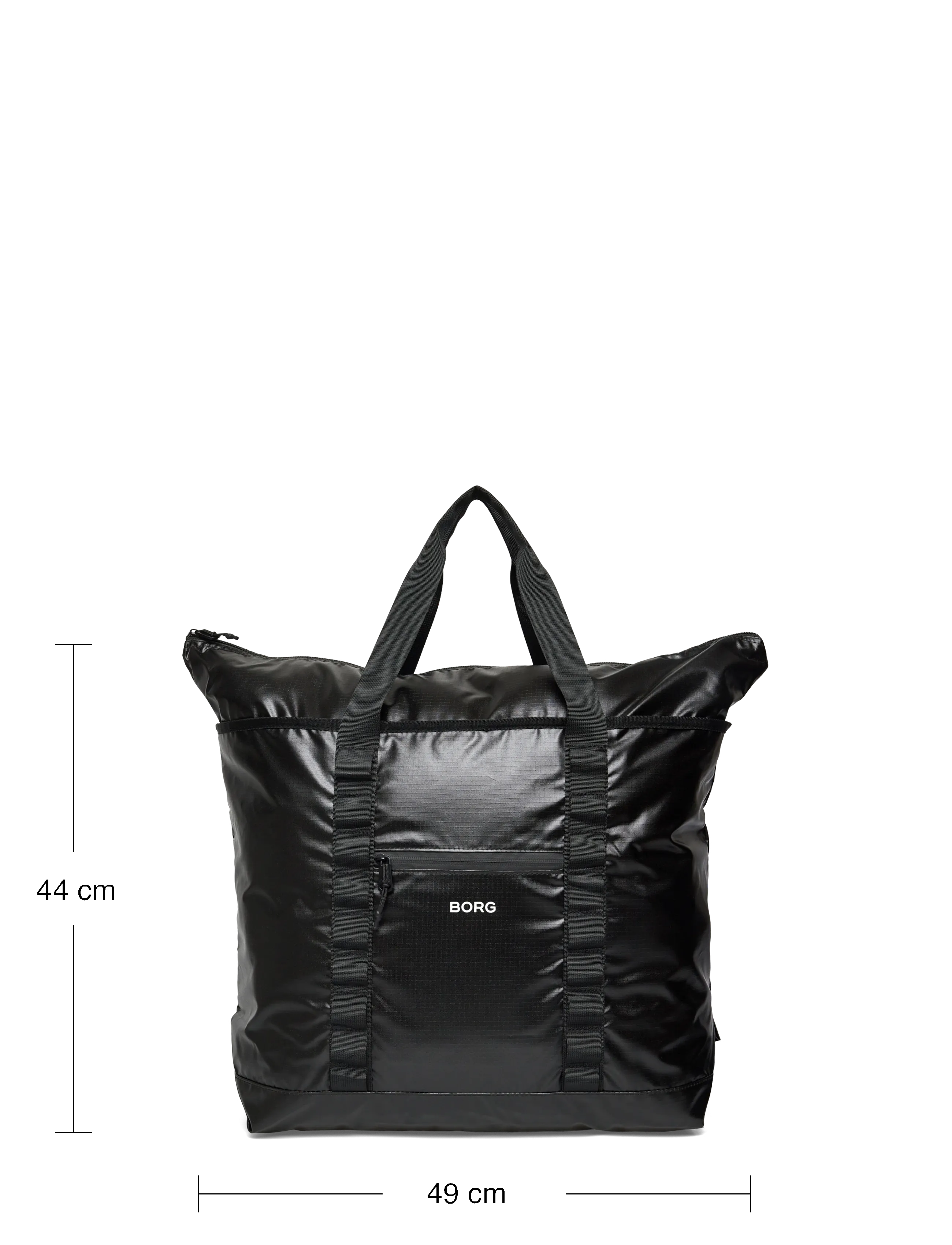 Björn Borg - BORG GLOSSY RIPSTOP TOTE - tragetaschen - black beauty - 3