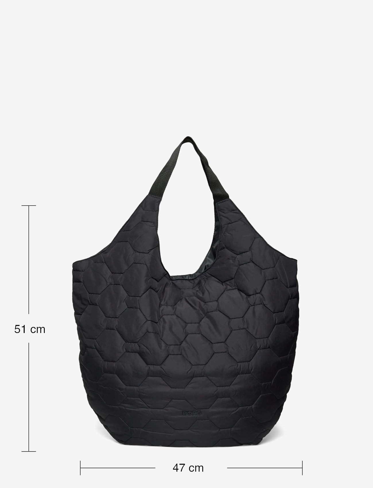 Björn Borg - BORG QUILTED TOTE - travel bags - black beauty - 3