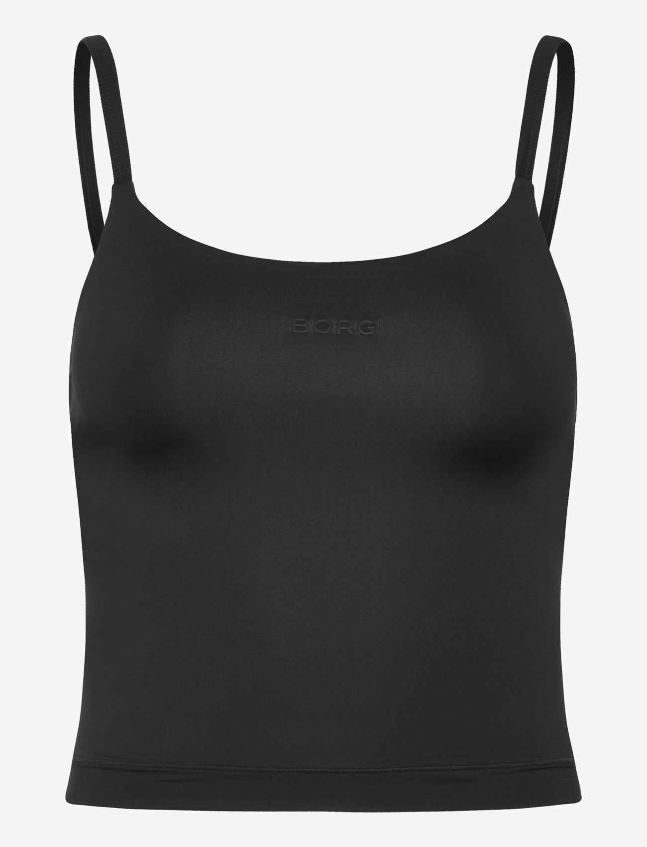 Björn Borg - STUDIO SOFT CROPPED TANK TOP - Õlapaeltega pluusid - black beauty - 0