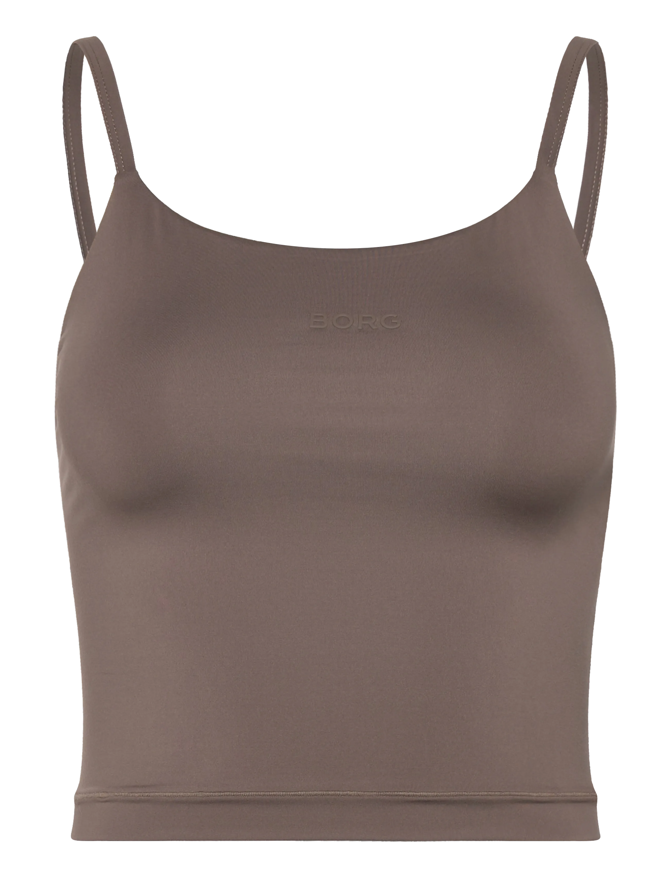 Björn Borg STUDIO SOFT CROPPED TANK TOP - Tøj - FALCON / brown