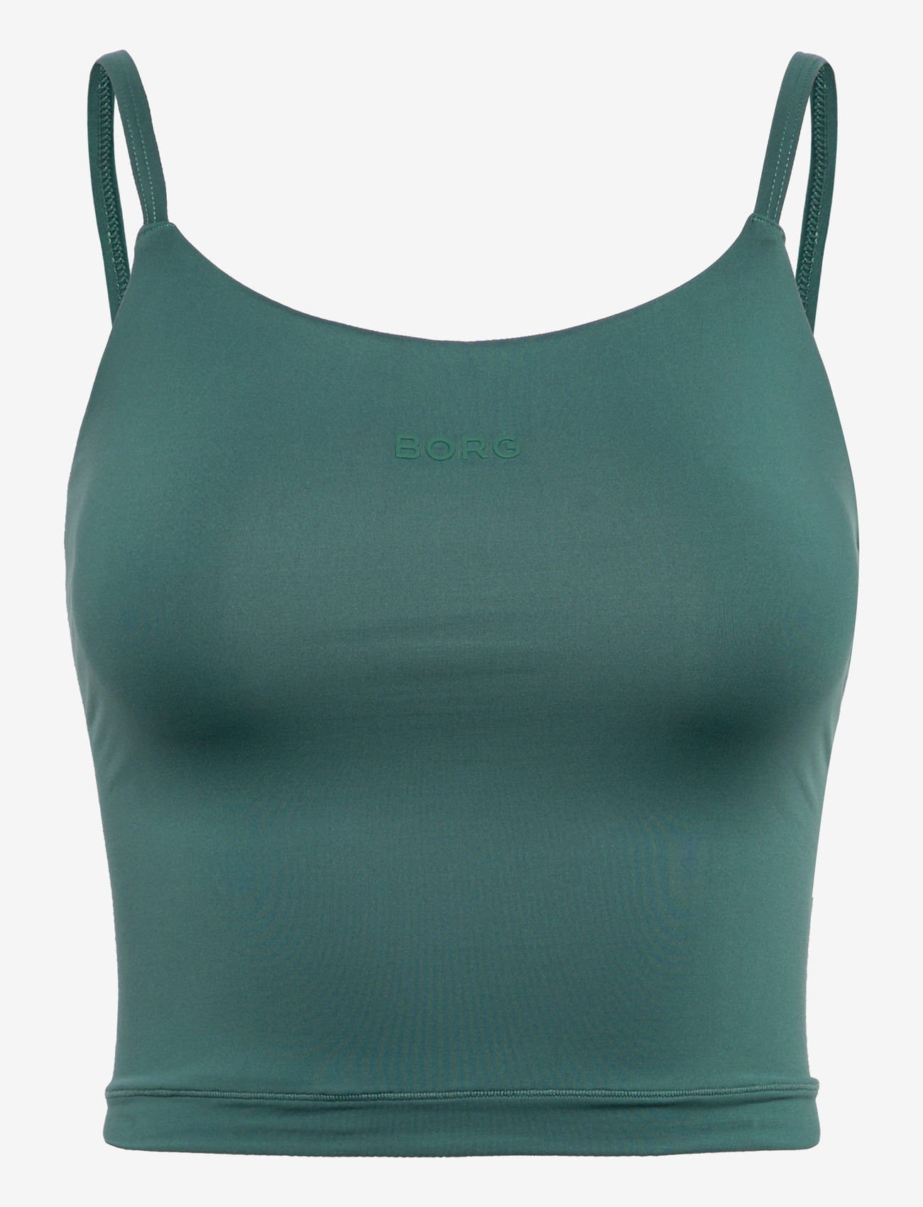 Björn Borg - STUDIO SOFT CROPPED TANK TOP - Õlapaeltega pluusid - mallard green - 0