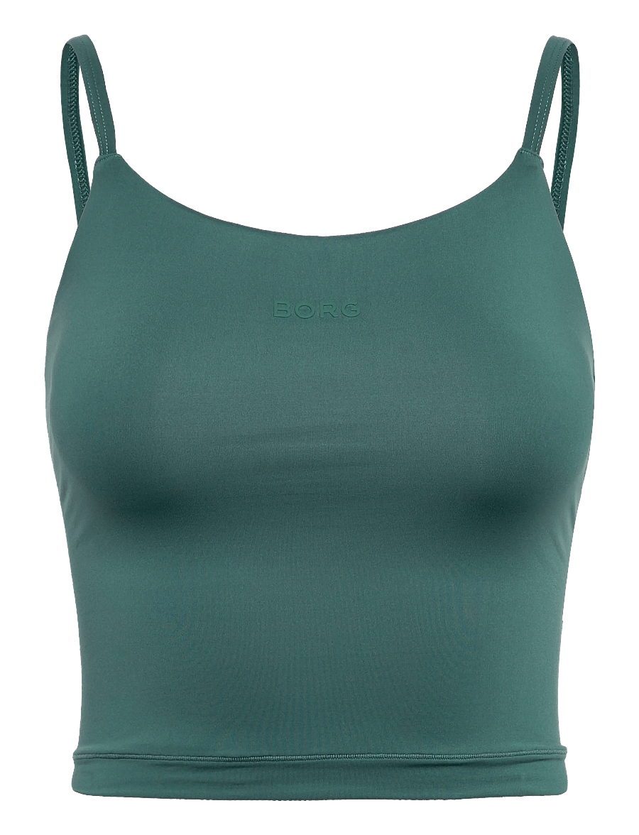Björn Borg - STUDIO SOFT CROPPED TANK TOP - podkoszulki bez rękawów - mallard green - 0
