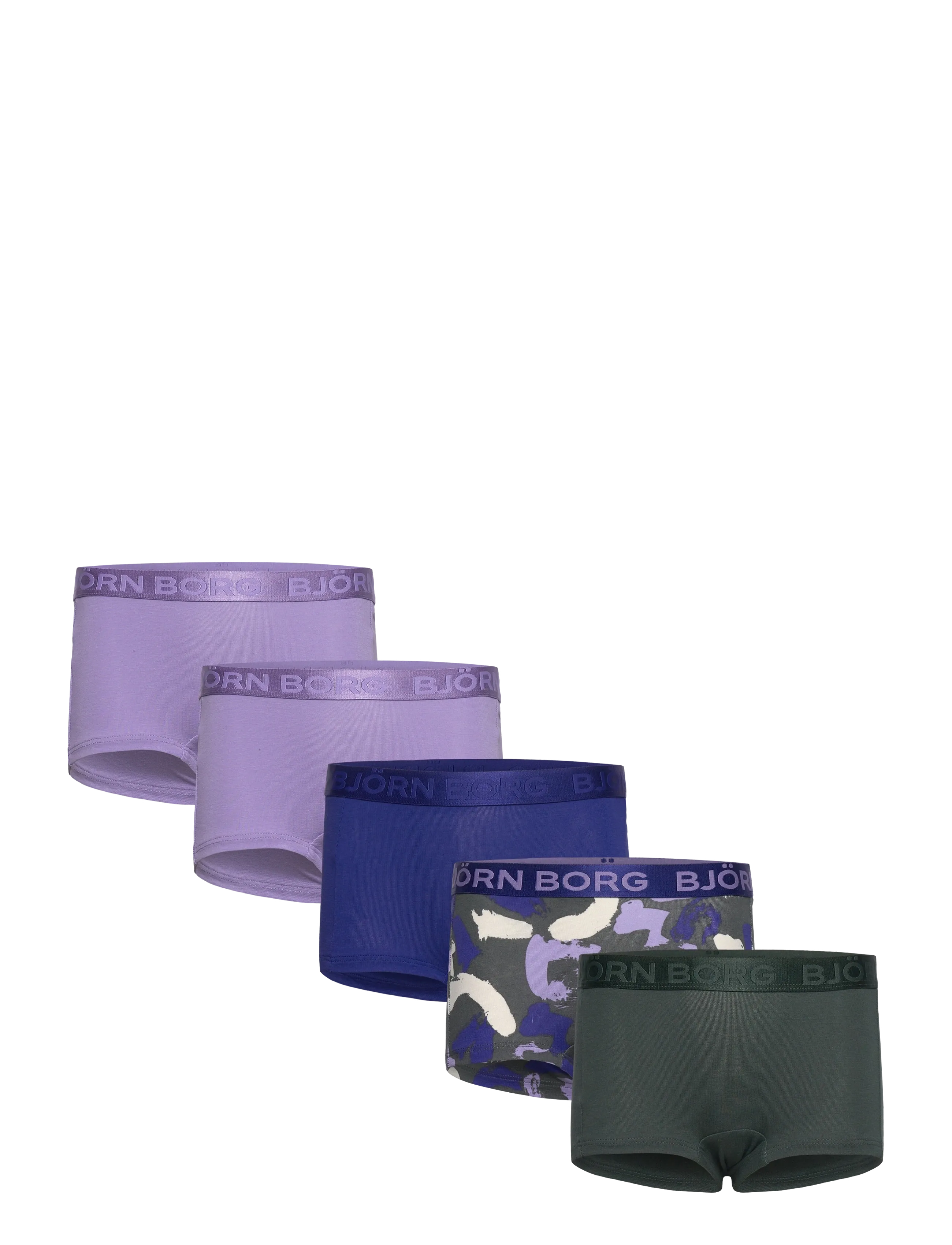 Björn Borg COTTON STRETCH BOXER SHORTS 5p - Björn Borg - MULTIPACK 1 / purple