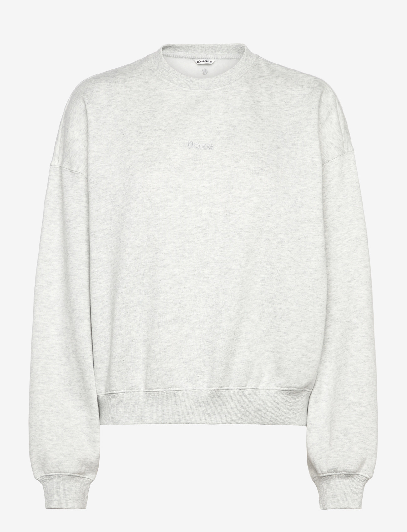 Björn Borg - STUDIO OVERSIZED SWEATSHIRT - tops - ultra light grey melange - 0