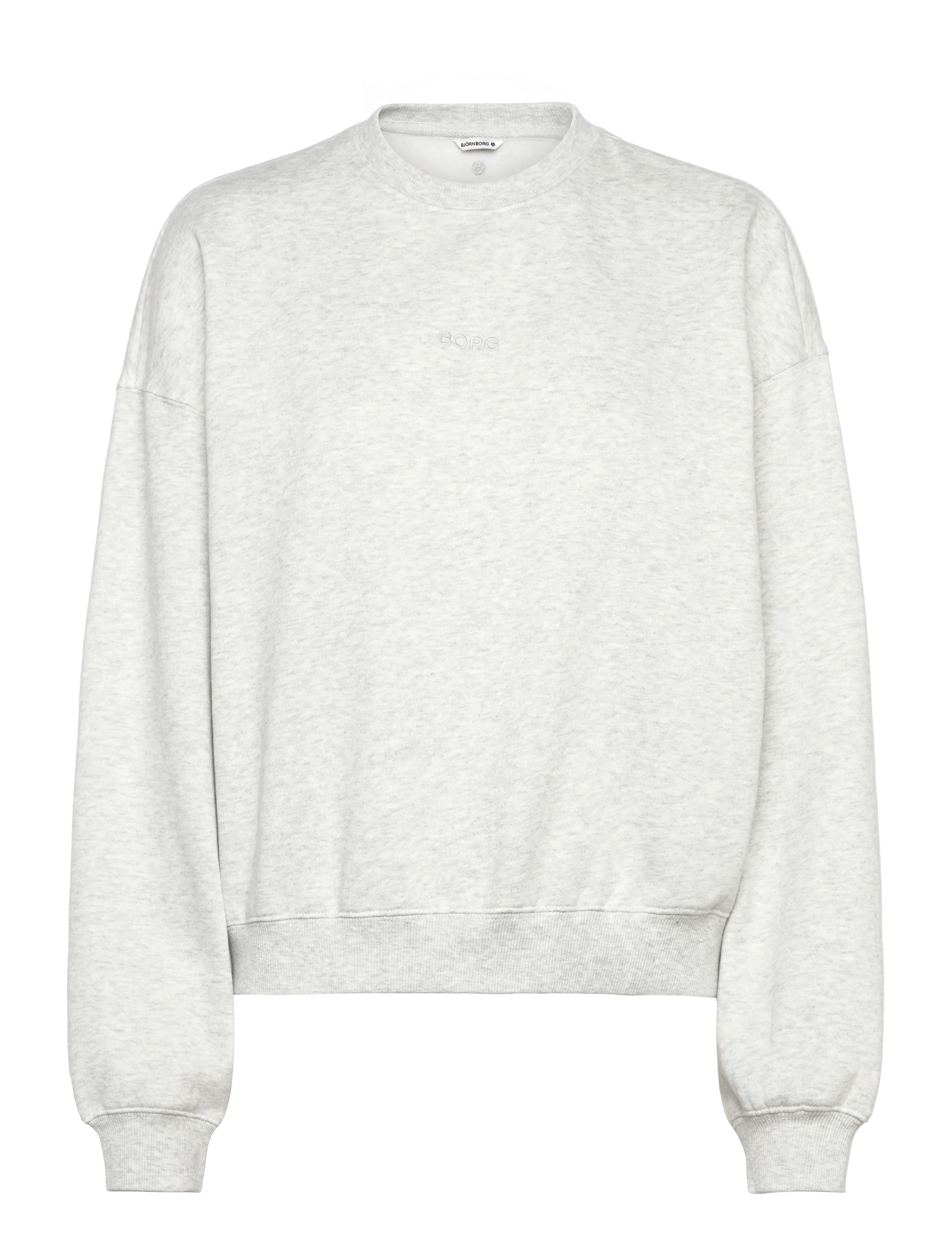 Björn Borg STUDIO OVERSIZED SWEATSHIRT - Kläder - ULTRA LIGHT GREY MELANGE / grey