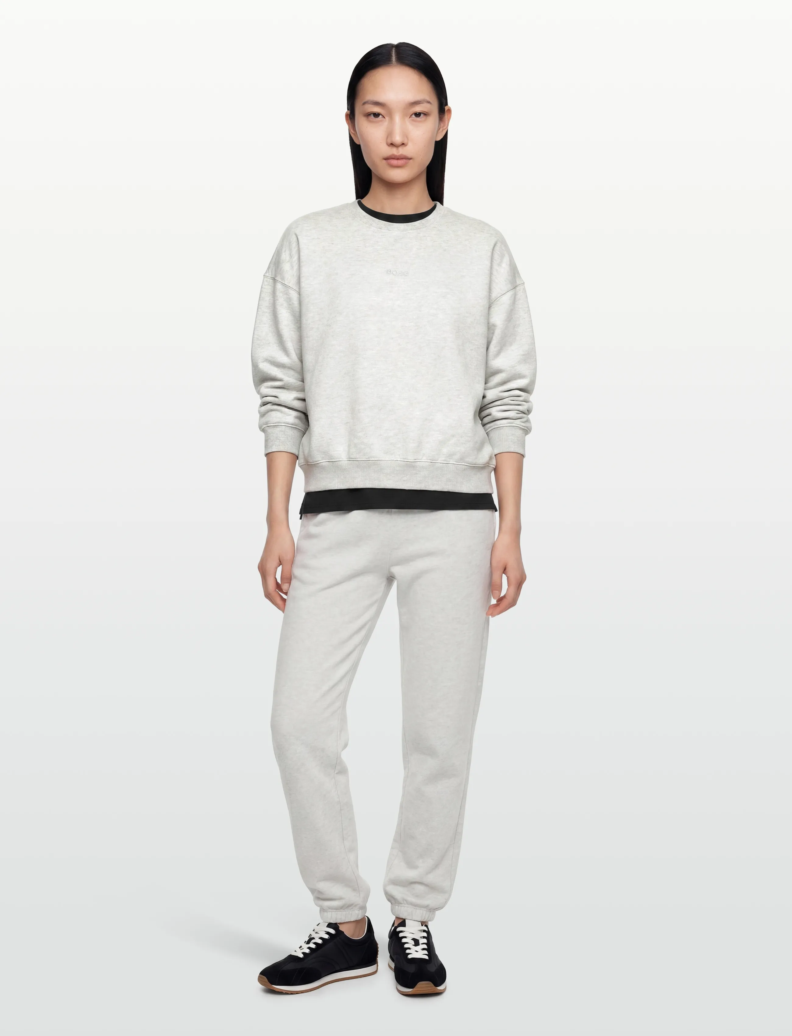 Björn Borg Studio Oversized Sweatshirt, XS, Grey, Sport Sweatshirts & Hoodies > Sport Sweatshirts, Dame