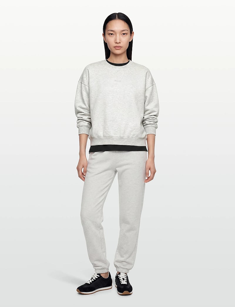 Björn Borg - STUDIO OVERSIZED SWEATSHIRT - oberteile - ultra light grey melange - 0