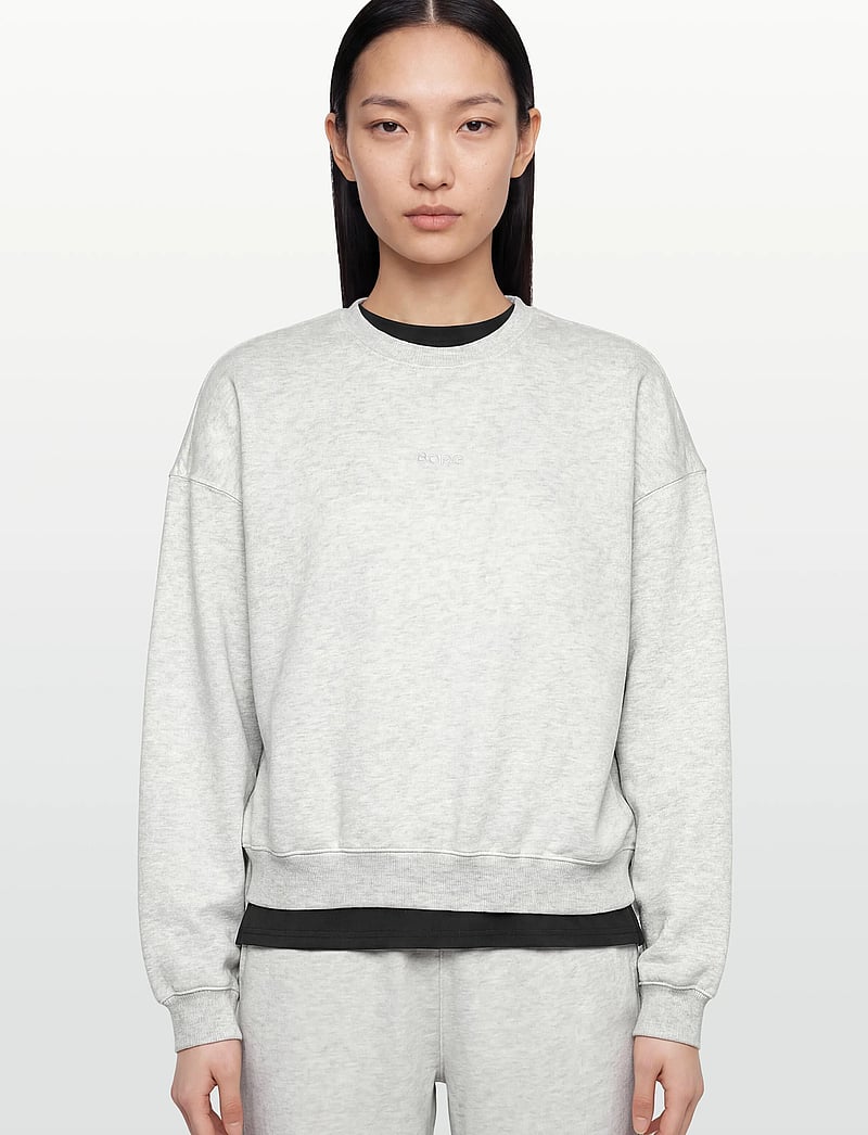Björn Borg - STUDIO OVERSIZED SWEATSHIRT - oberteile - ultra light grey melange - 3