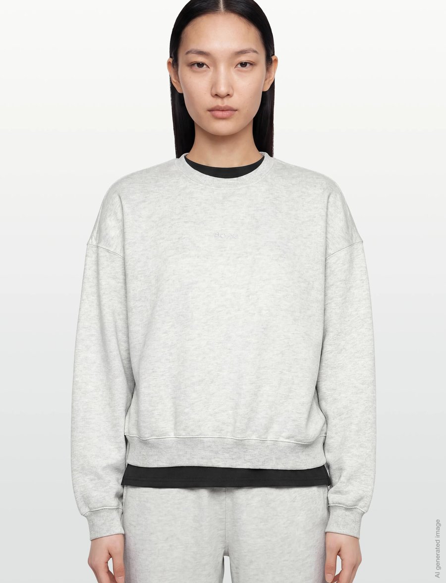 Björn Borg - STUDIO OVERSIZED SWEATSHIRT - Överdelar - ultra light grey melange - 3