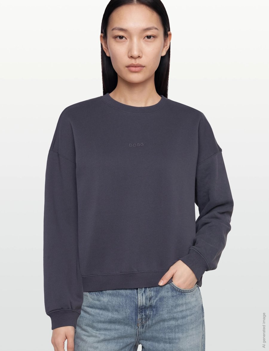 Björn Borg - STUDIO OVERSIZED SWEATSHIRT - Överdelar - odyssey gray - 3