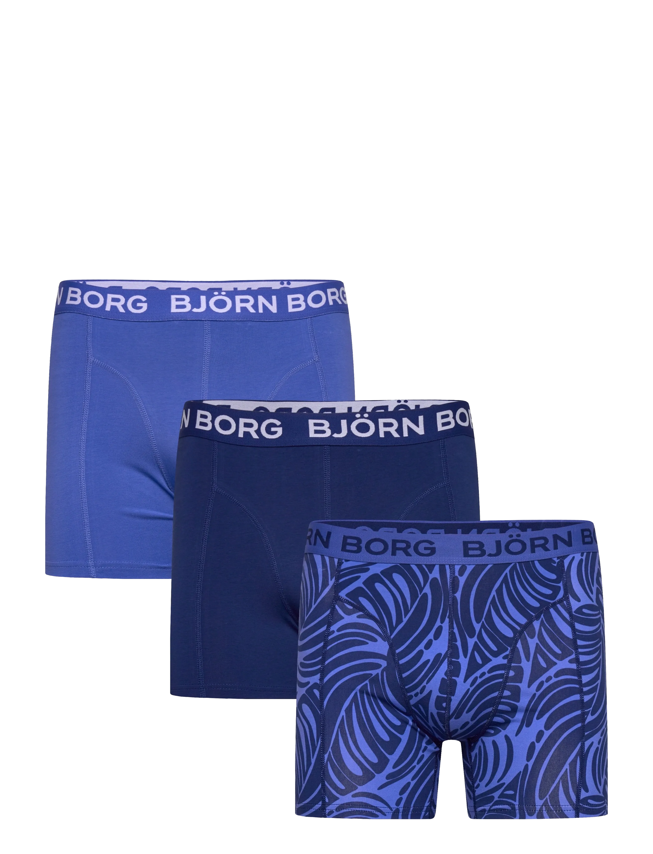 Björn Borg Cotton Stretch Boxer 3P, XL, Blue, Undertøj > Boksere, Herre