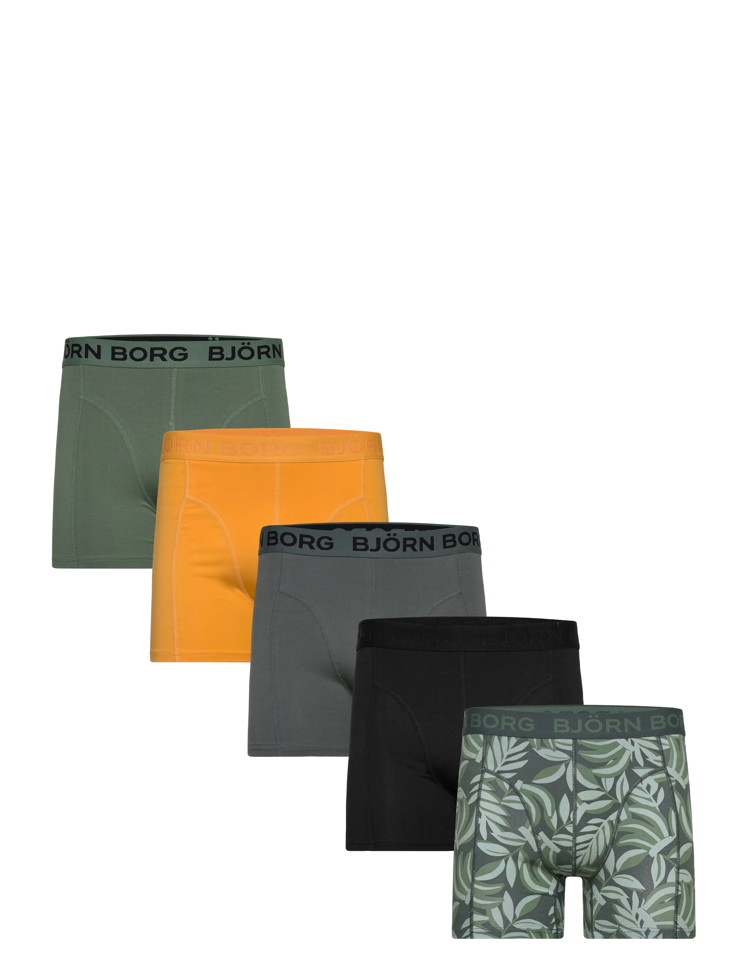 Björn Borg COTTON STRETCH BOXER 5p - Multipack-Unterwäsche - MULTIPACK 1 / khaki/green